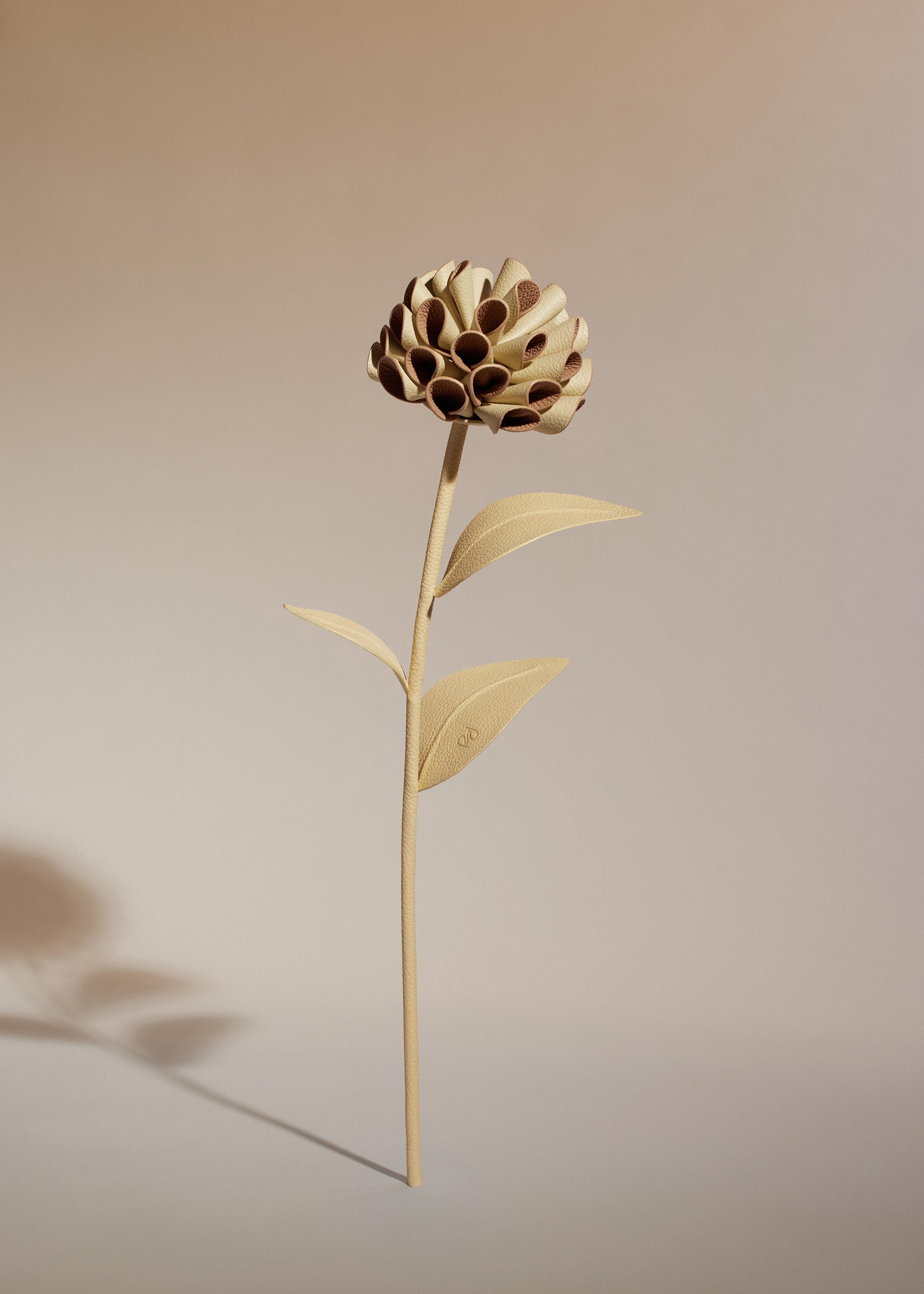 Dalium Flower - Textured Duo Wheat