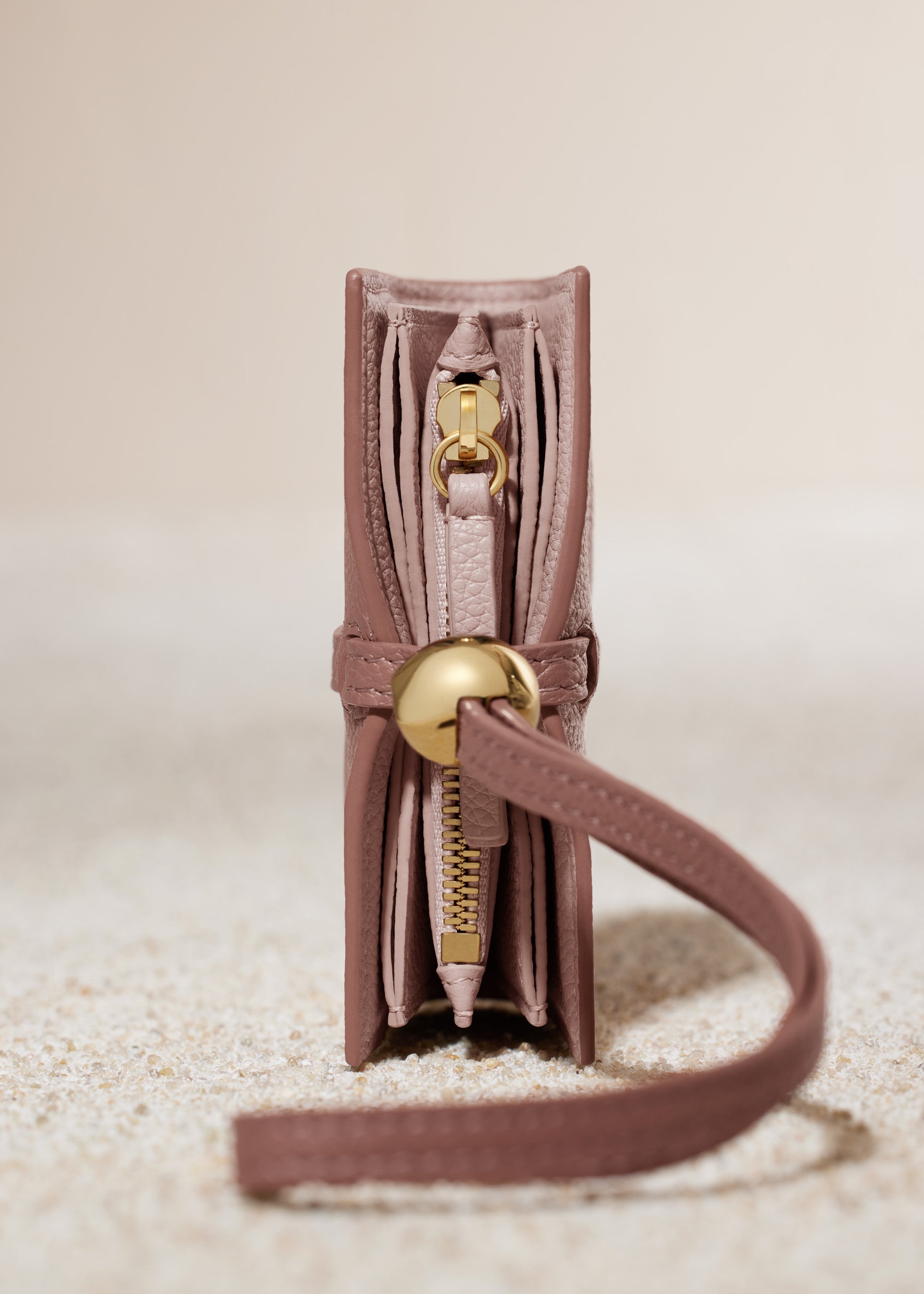 Kayé Card Holder - Textured Duo Blush