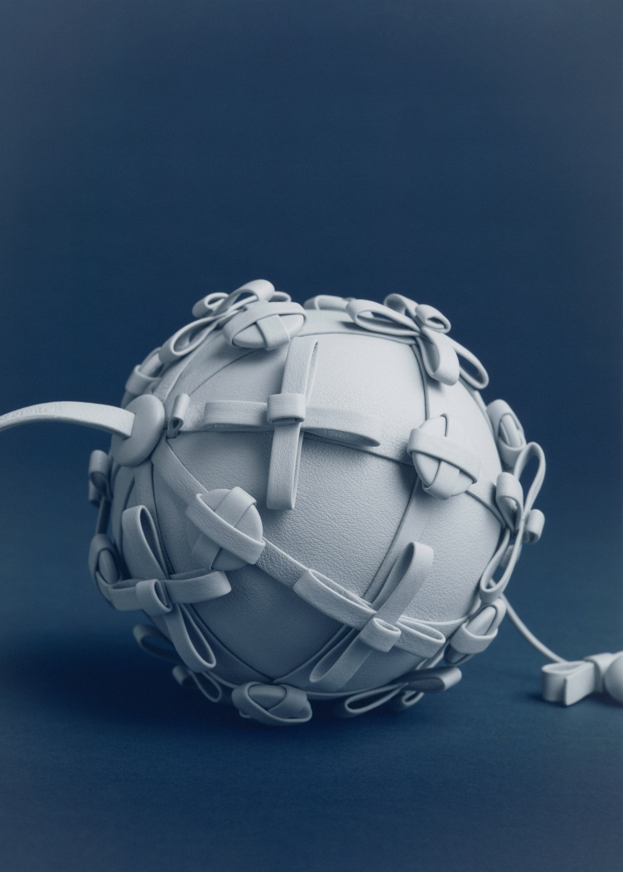 Button Bow Sphere - Cloud