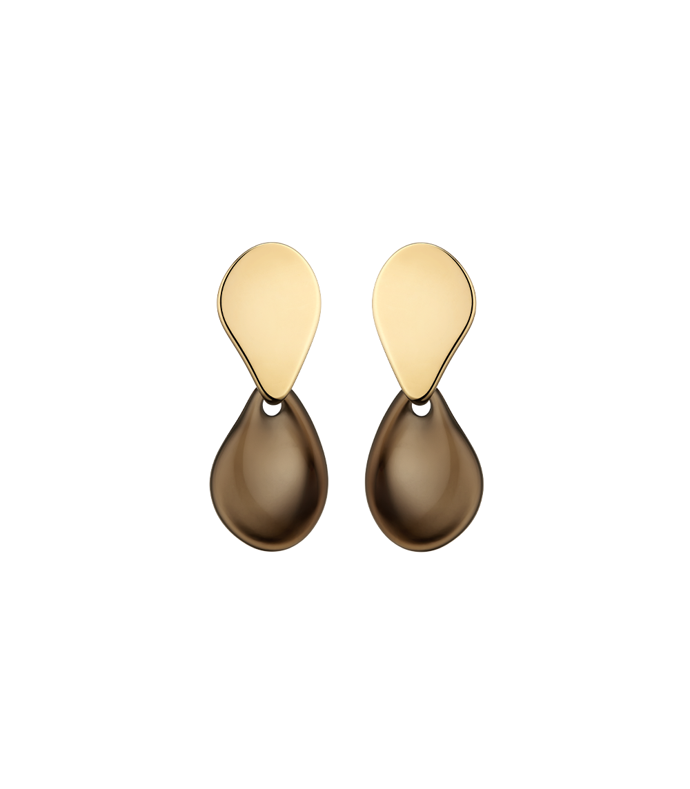 Naé Earrings - Smoked glass